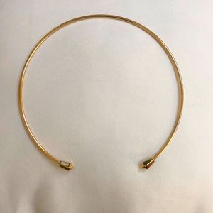 Rebecca Minkoff gold open collar necklace
